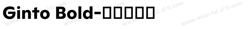 Ginto Bold字体转换